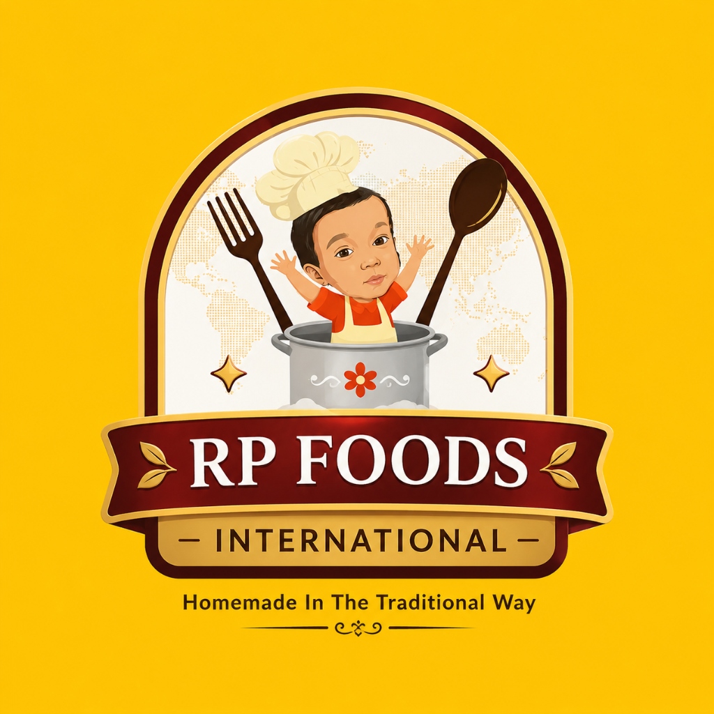 RP Foods International Mascot Logo